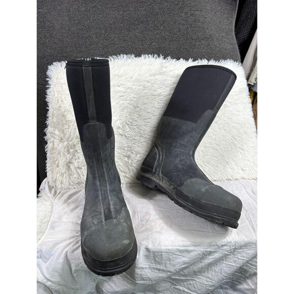 BOGS Boots Mens Size 17 Forge ST Steel Toe Waterproof Work Rubber 69172-001 - Picture 1 of 9